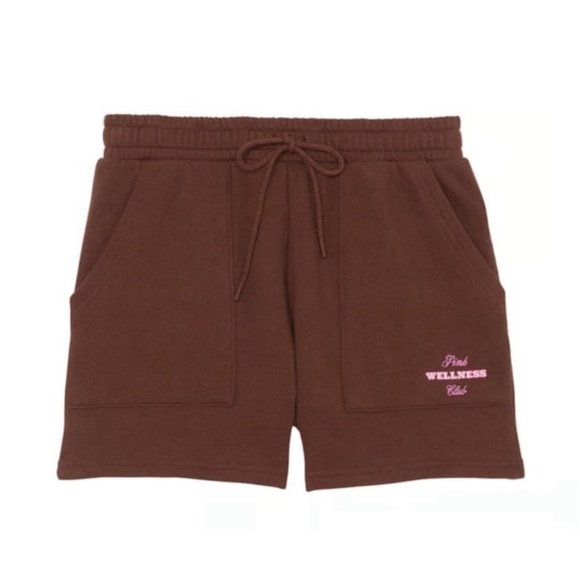 PINK Victoria’s Secret Ivy Fleece Classic Shorts High Rise - Picture 1 of 5
